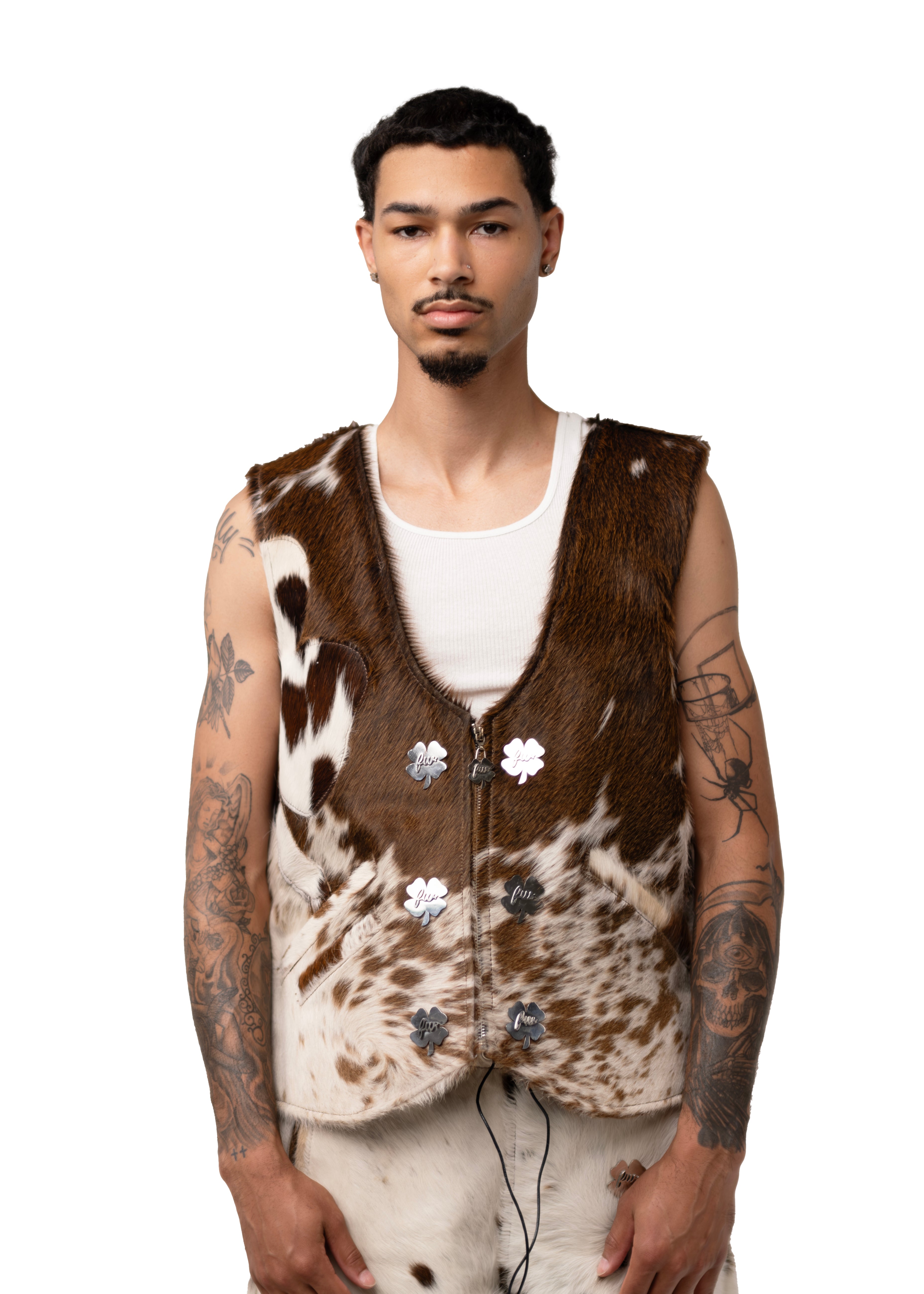 Cow Hide Artist Leather Vest