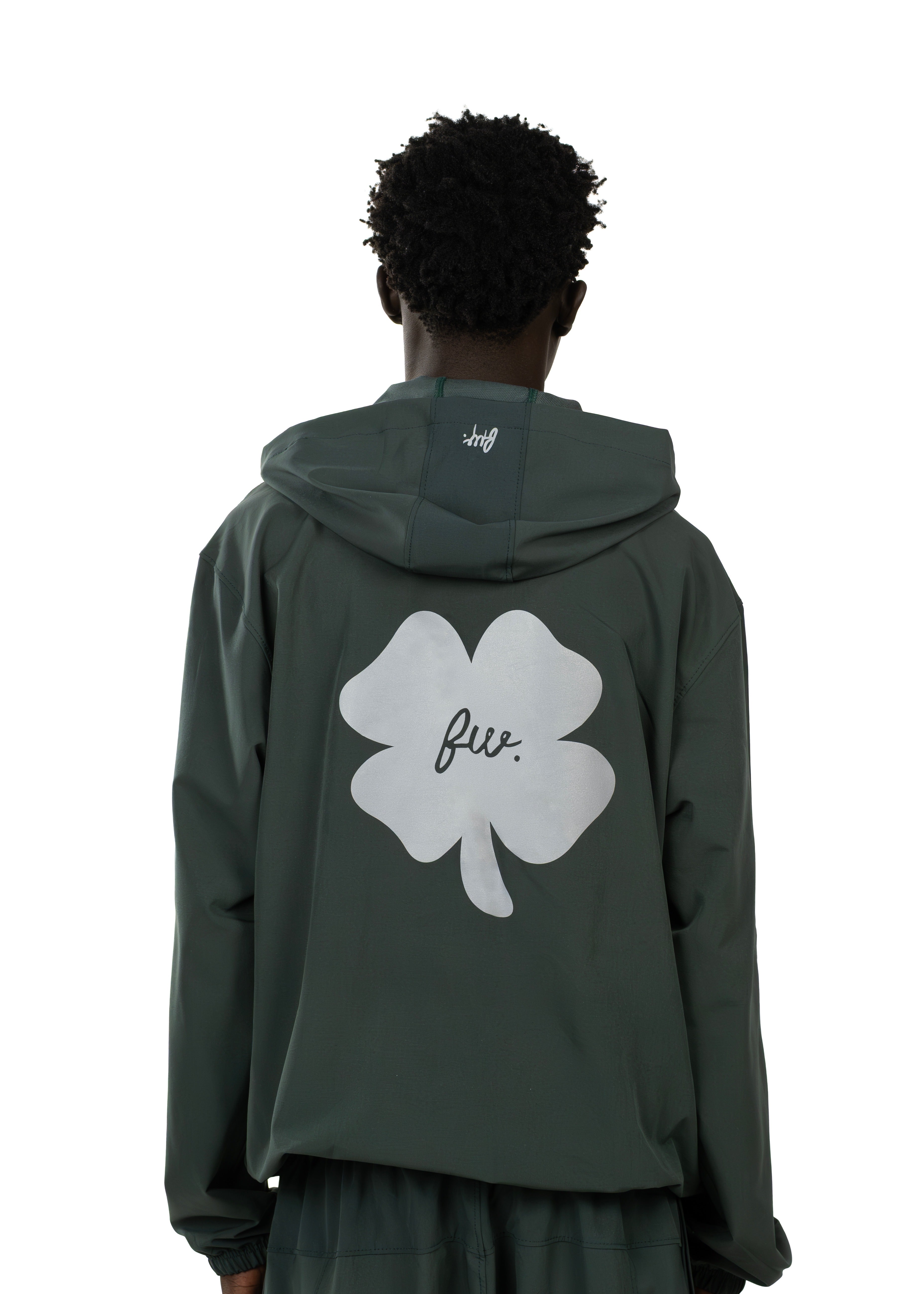 Men Dark Green Active Hoodie