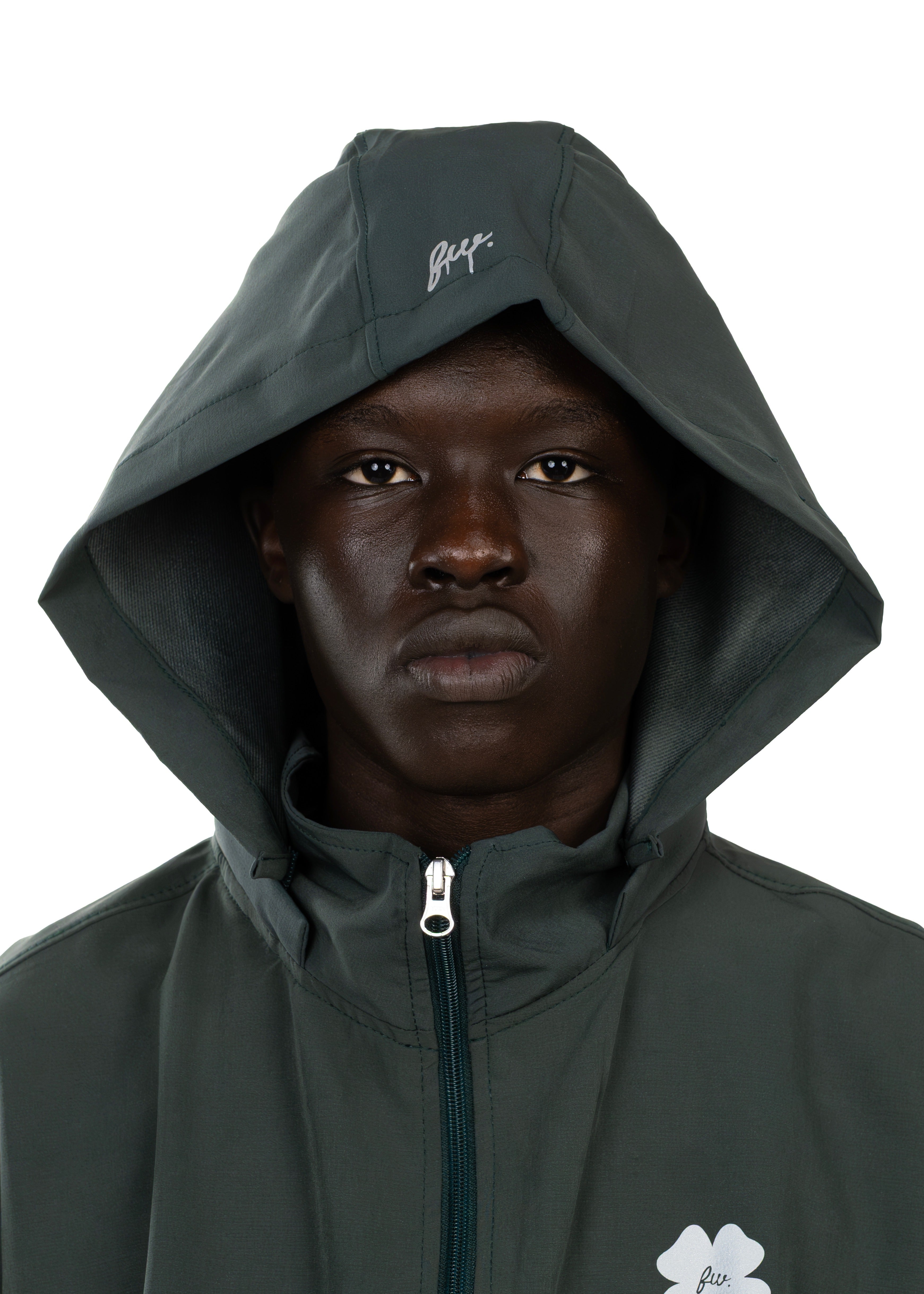 Men Dark Green Active Hoodie