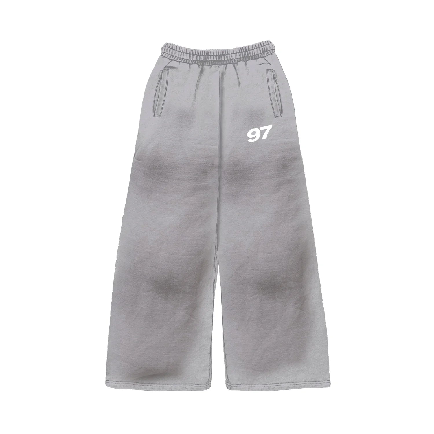 Essential Dirty 97 Sweatpants- Grey
