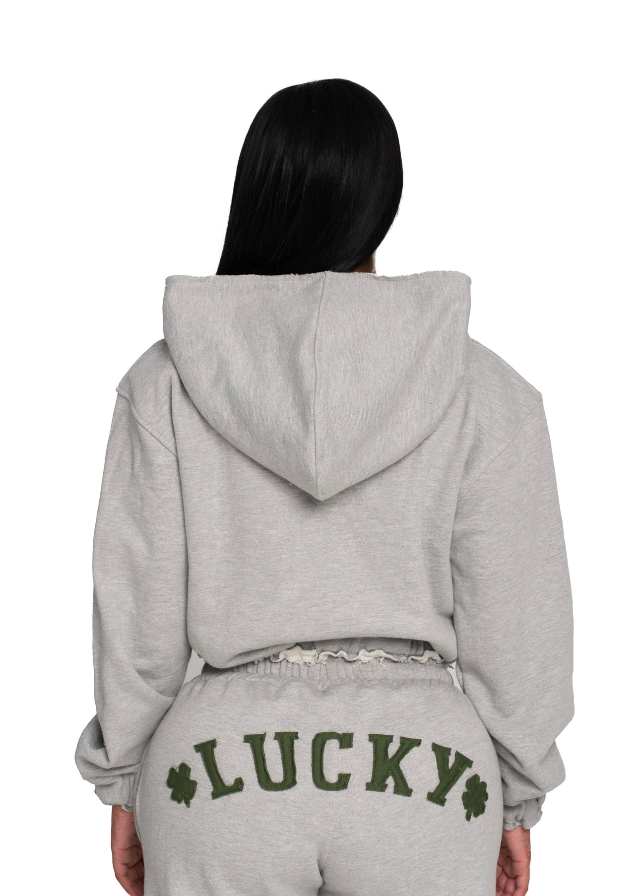 Gray Lucky Hoodie