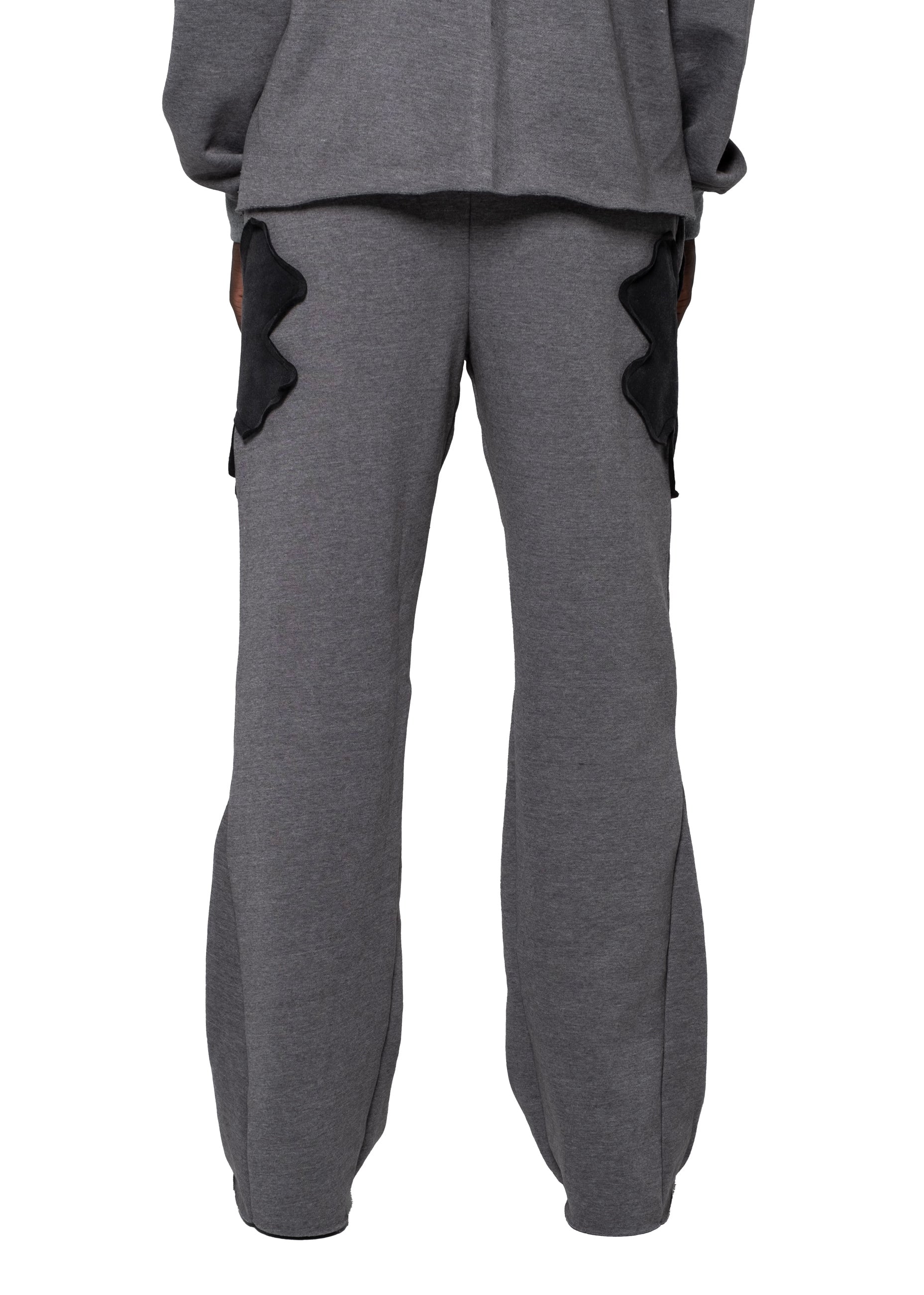 Stitched Clover Sweatpants Heathered Gray