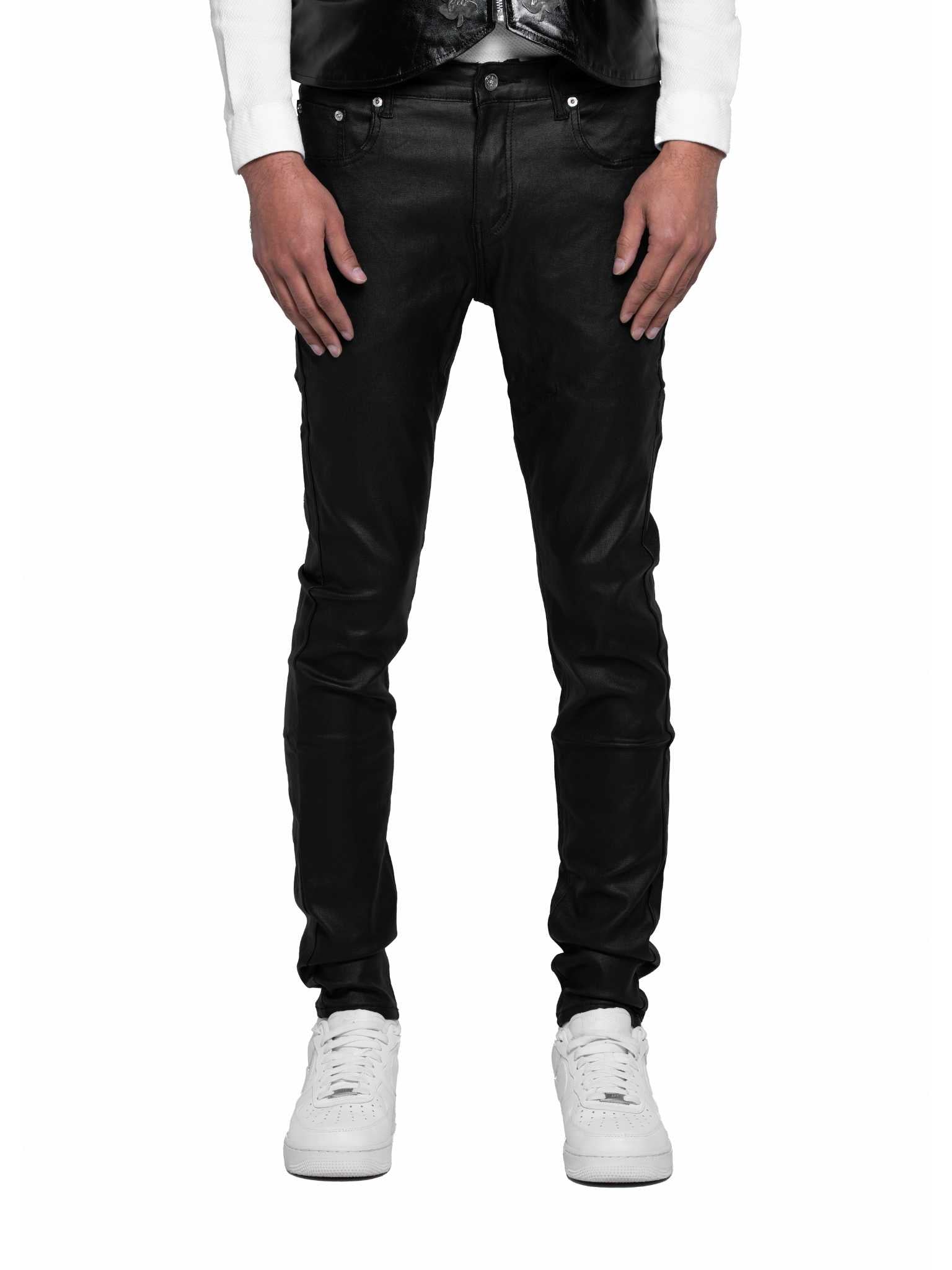 Wax Denim Pants