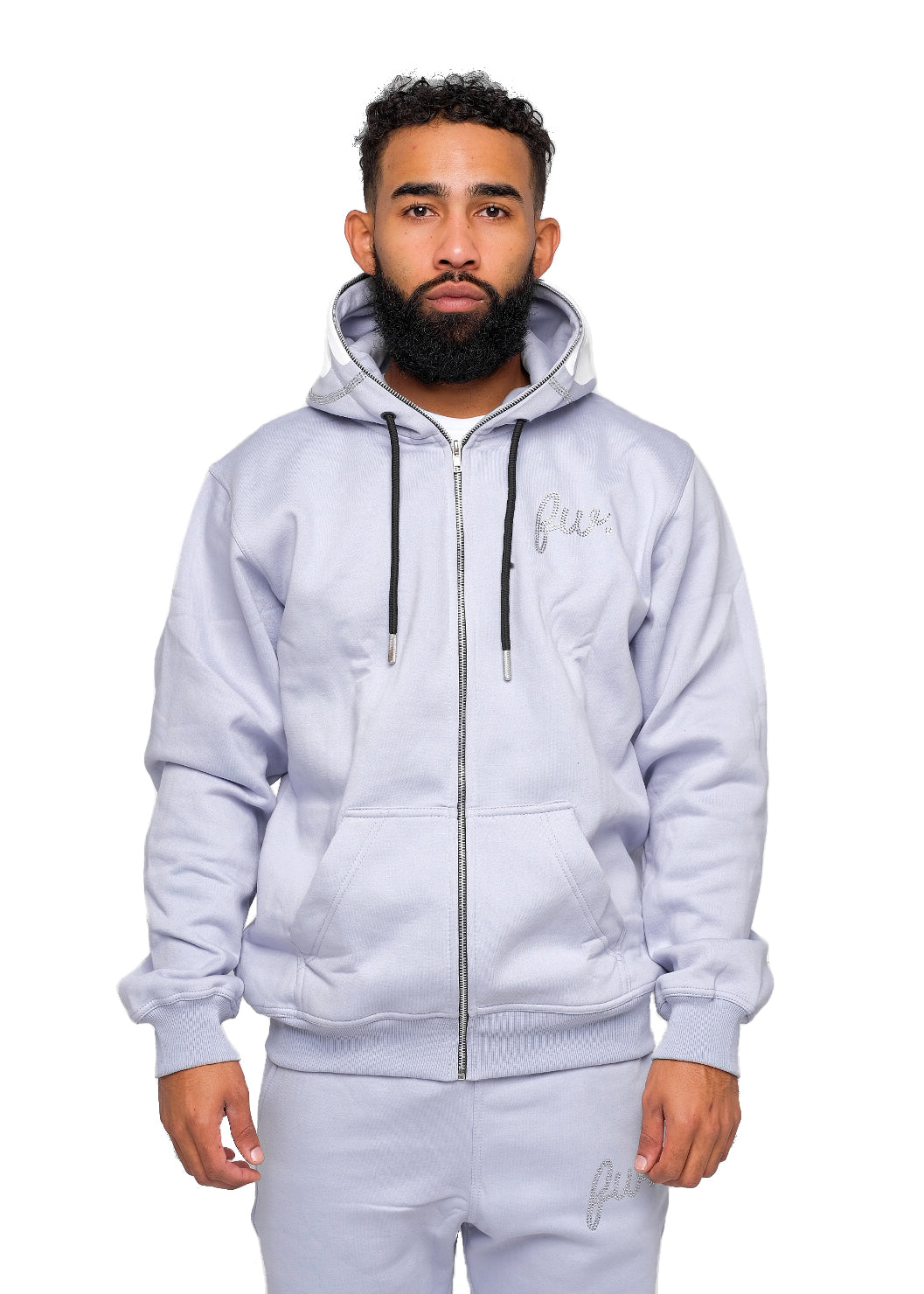 Blue Full Zip Hoodie
