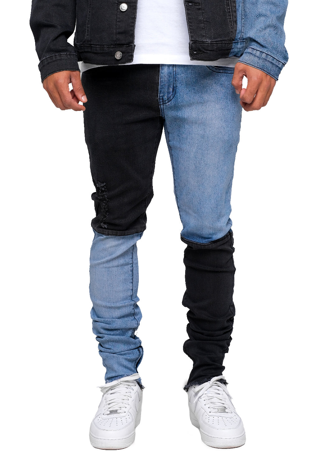 Men Original Split Denim Pants