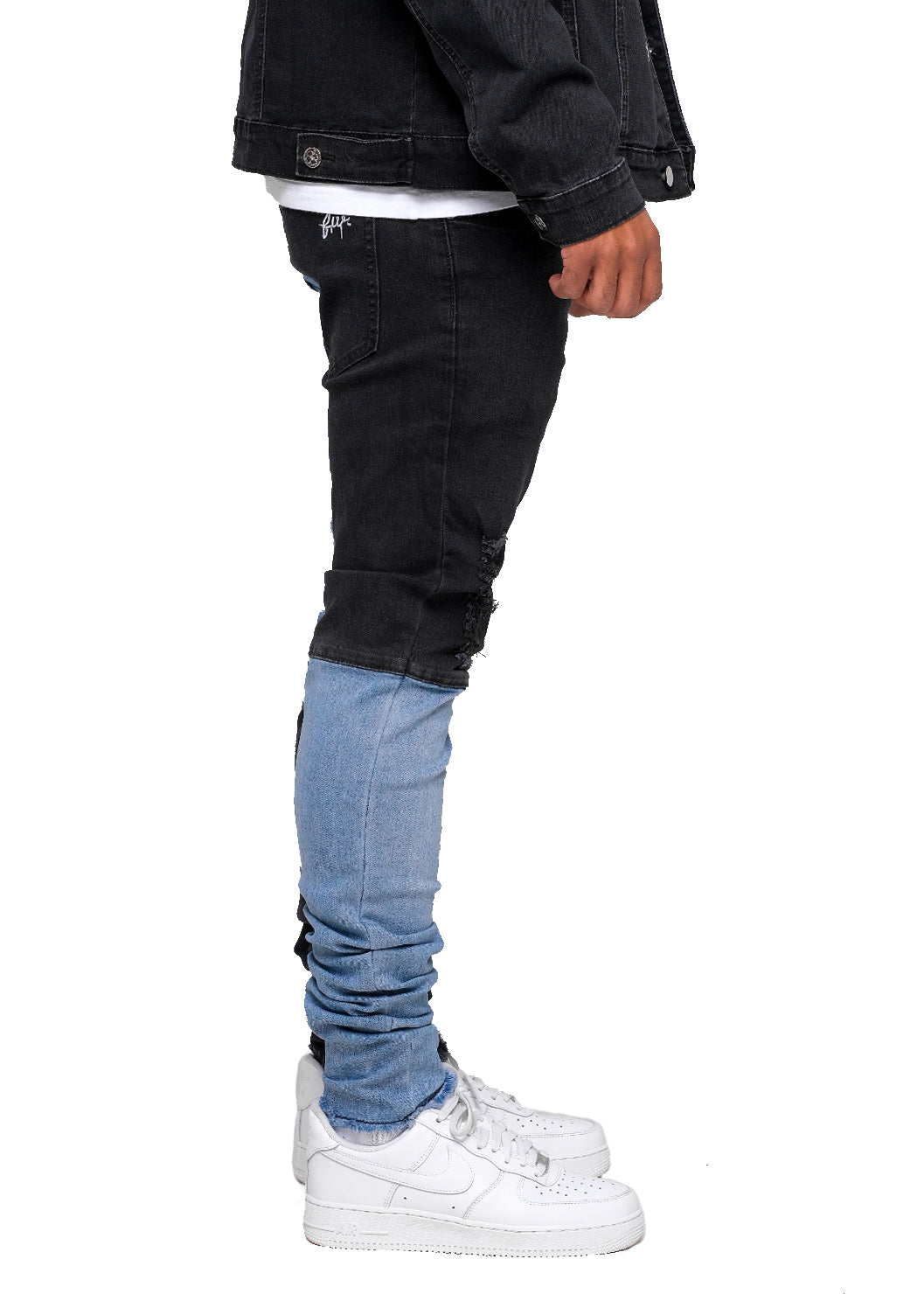 Men Original Split Denim Pants