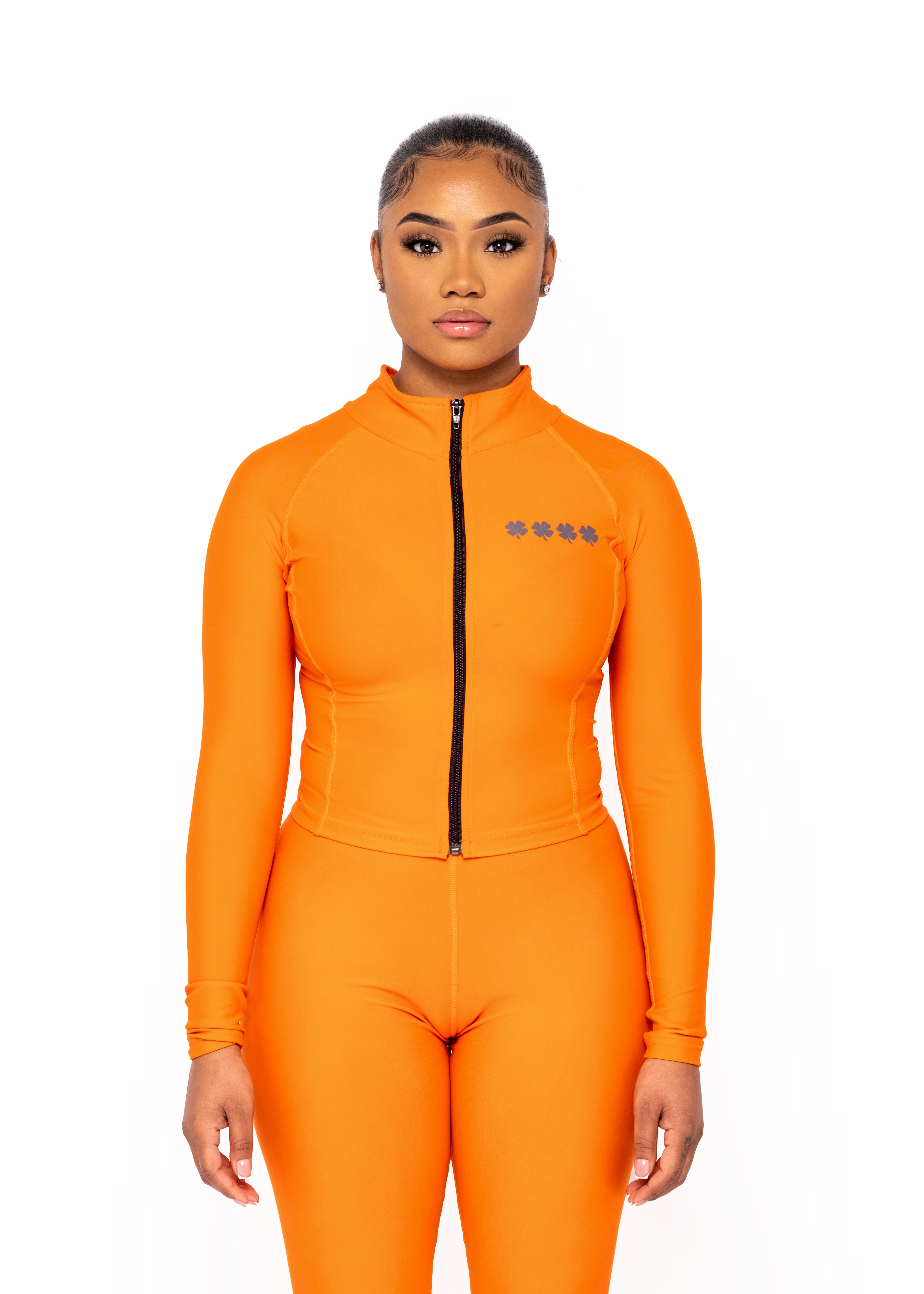 Orange Full Zip Shirt