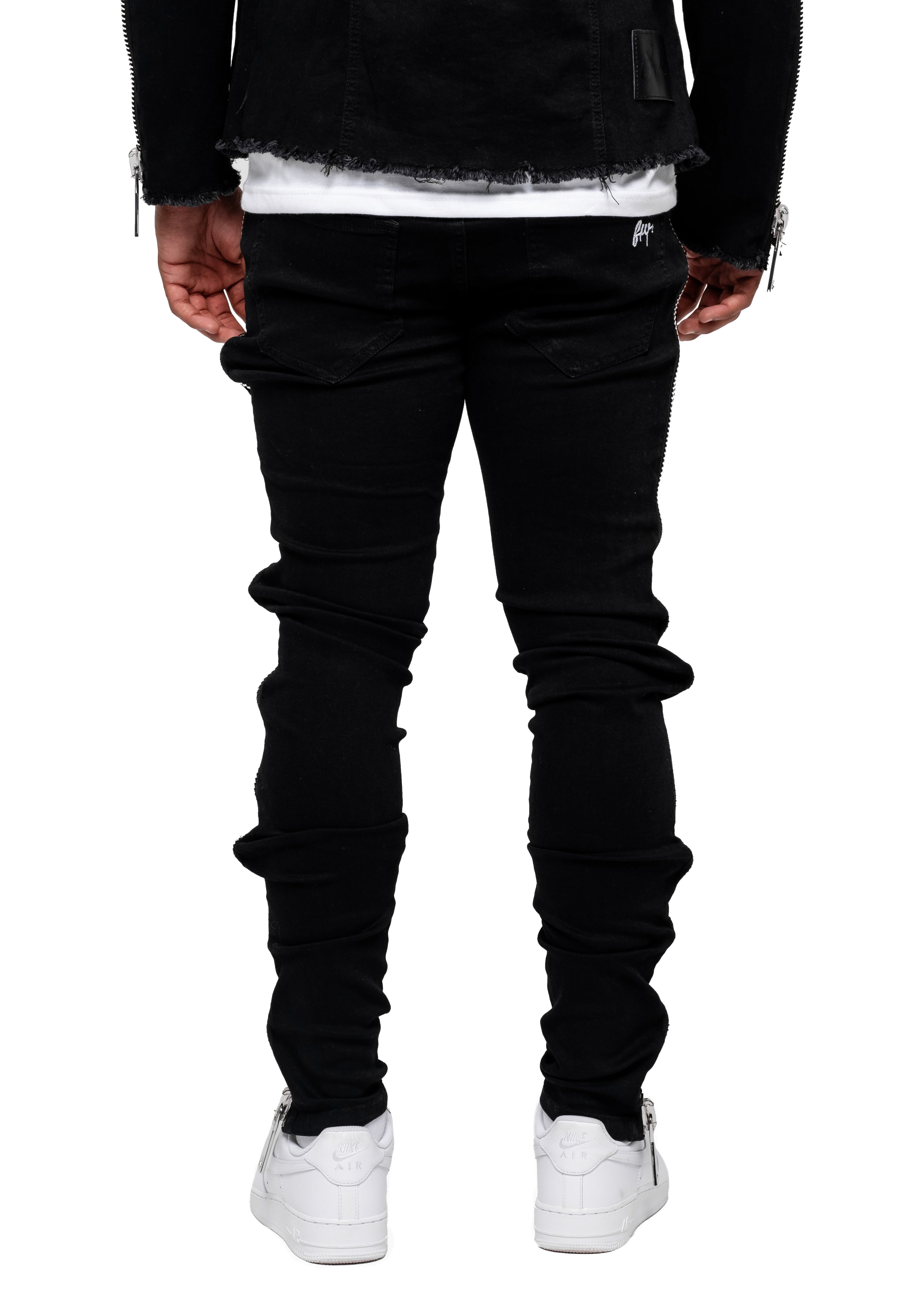XL Zipper Denim Pants