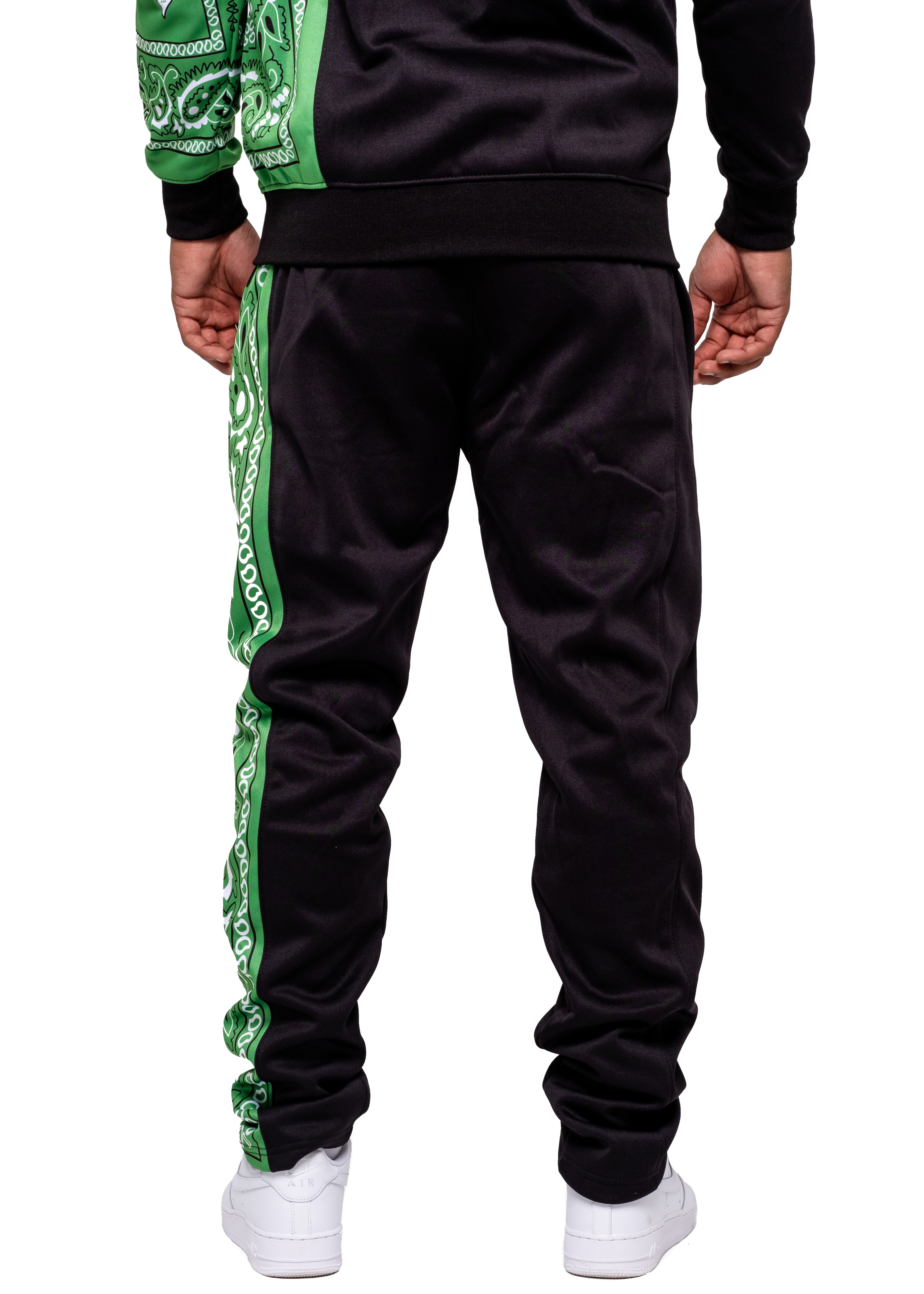 Green Bandana Track Pants