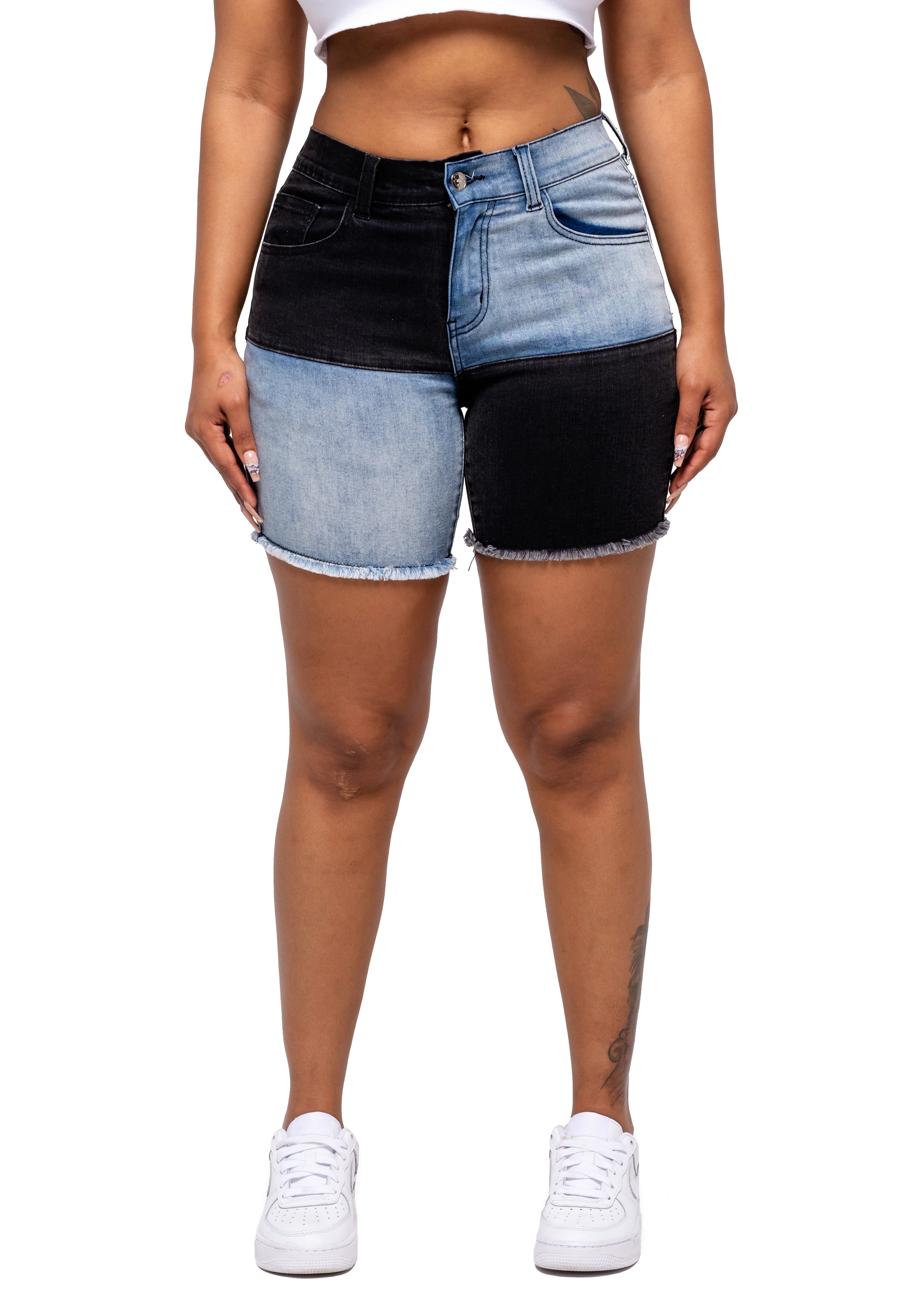 Original Split Denim Shorts