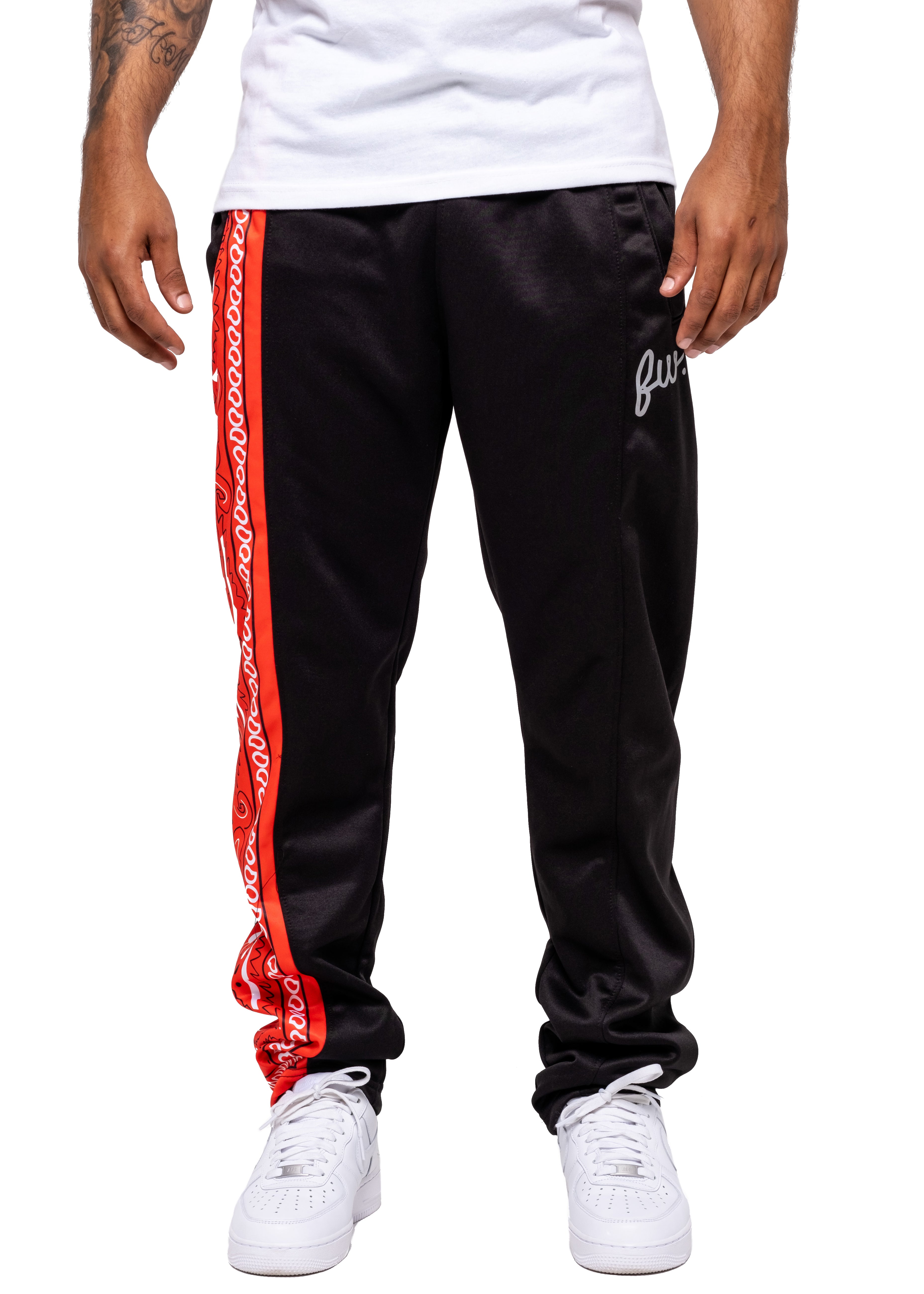 Red Bandana Track Pants