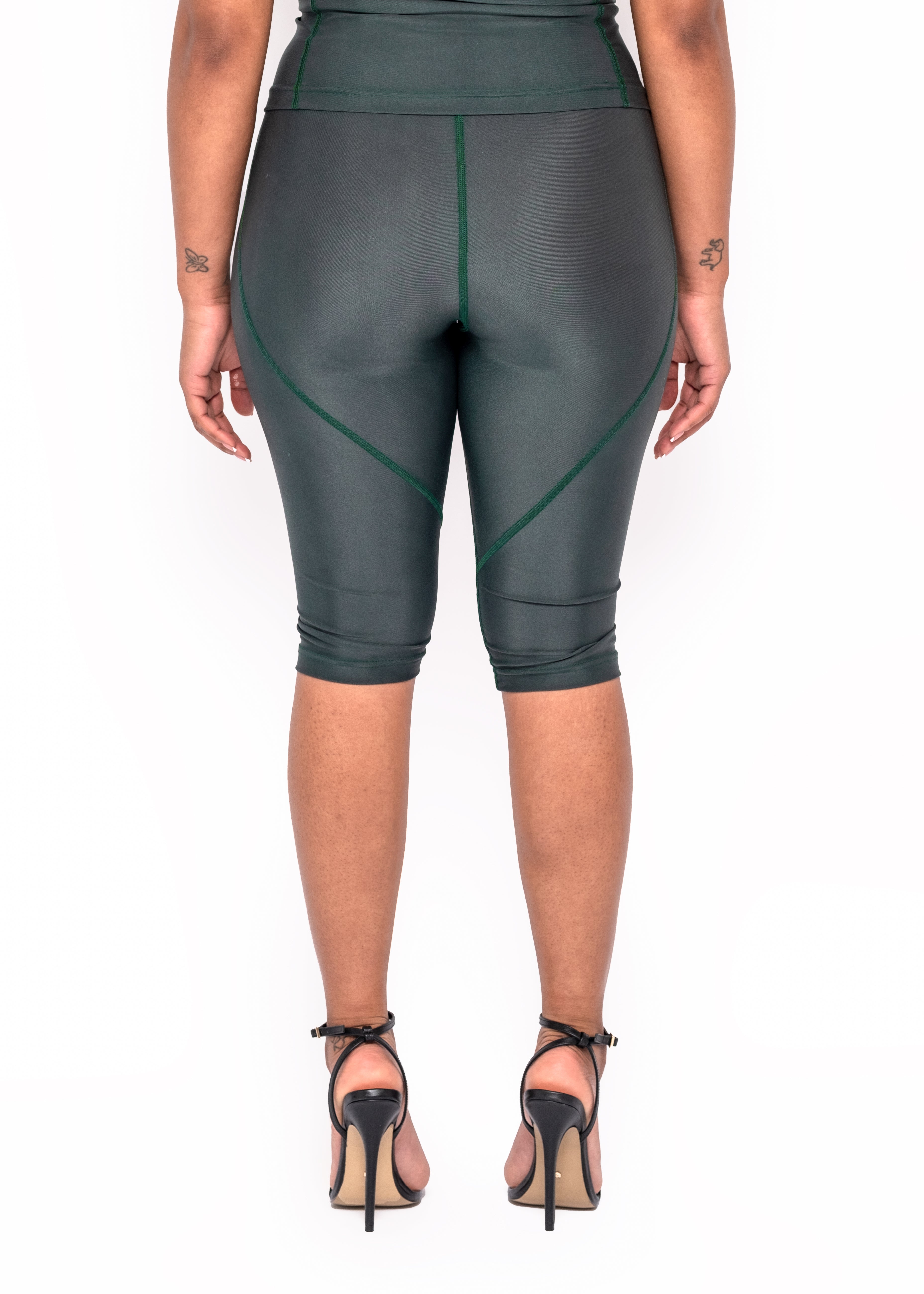 Green 3M Capri Leggings