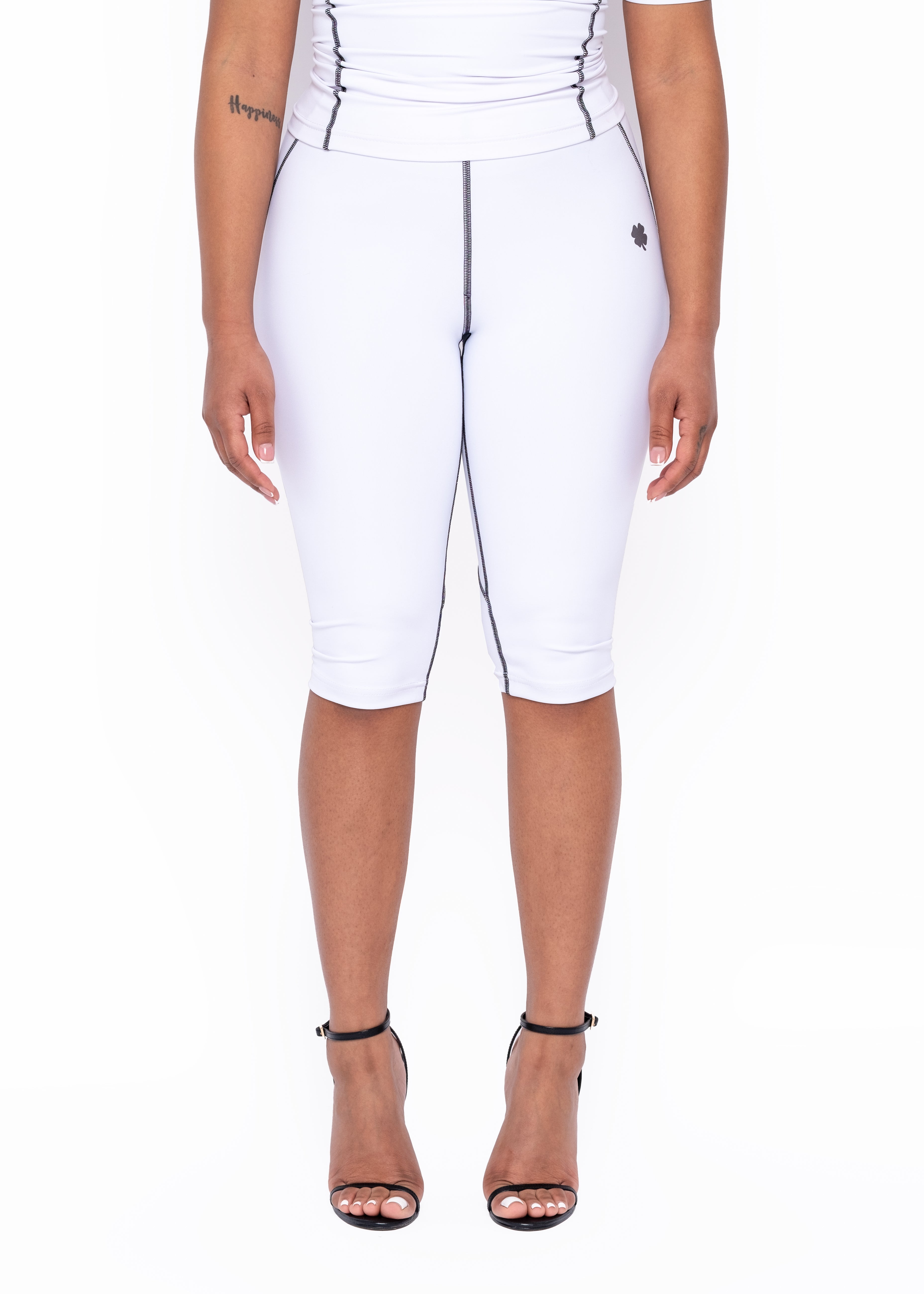 White 3M Capri Leggings