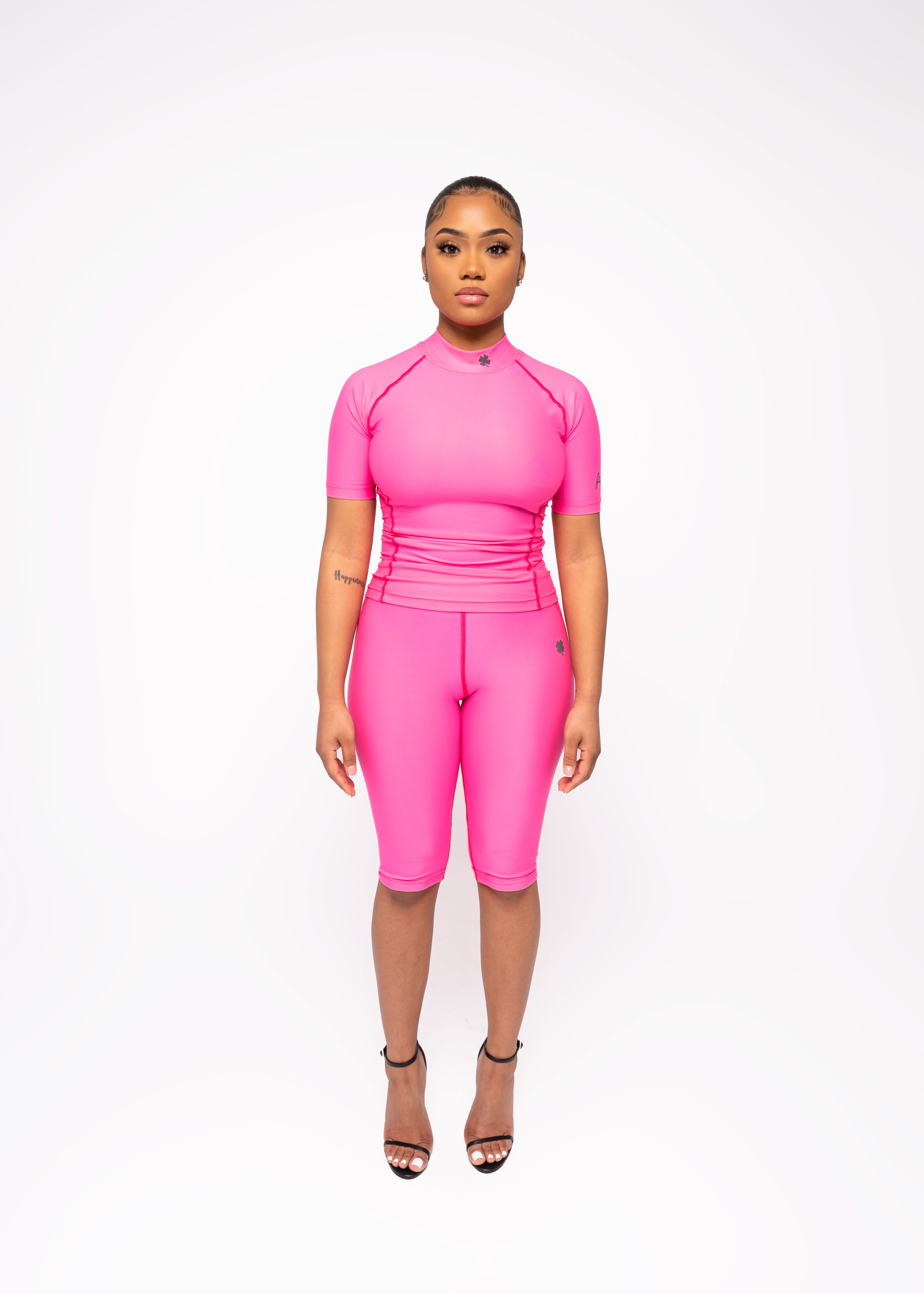 Pink 3M Capri Leggings