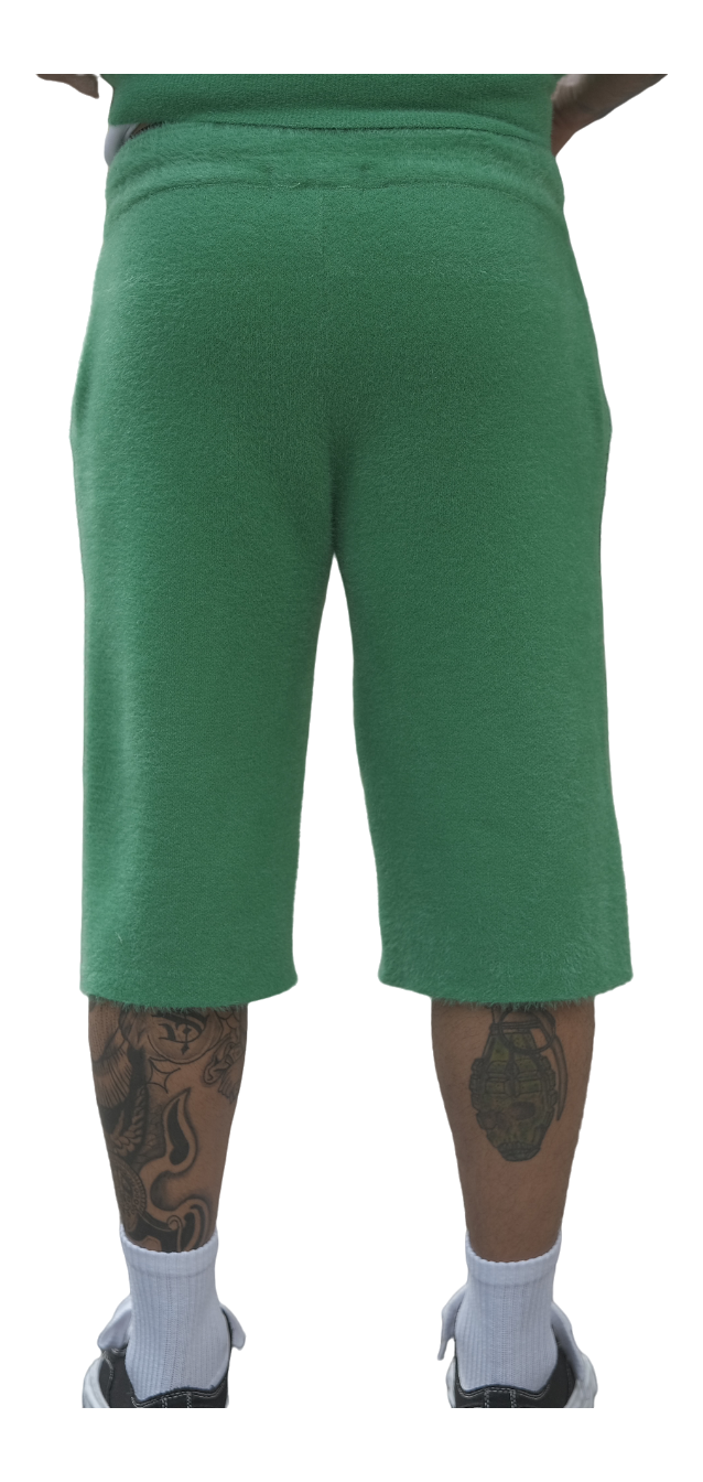 Green Mohair Anniversary Shorts