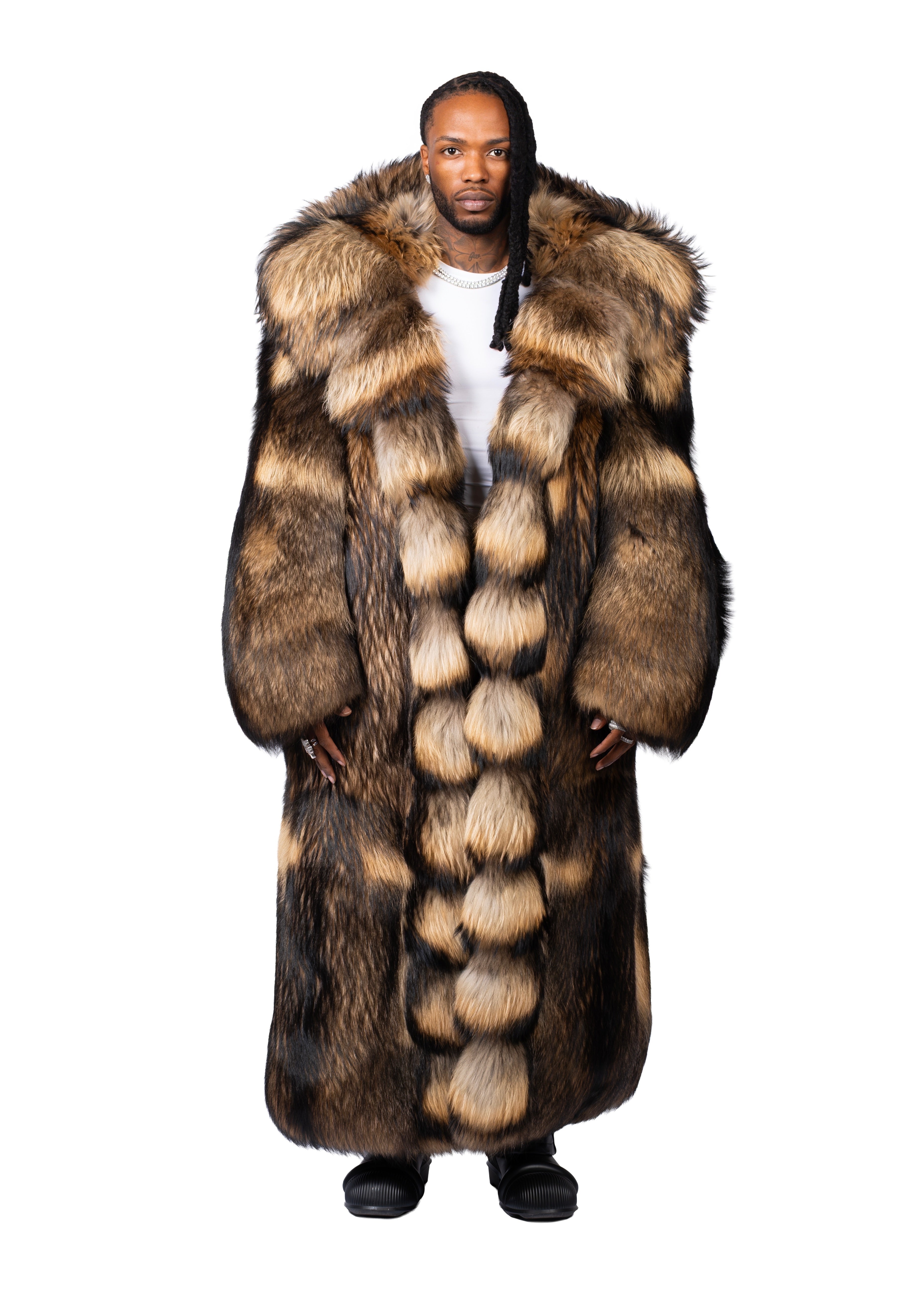 Massive Raccoon Fur Coat