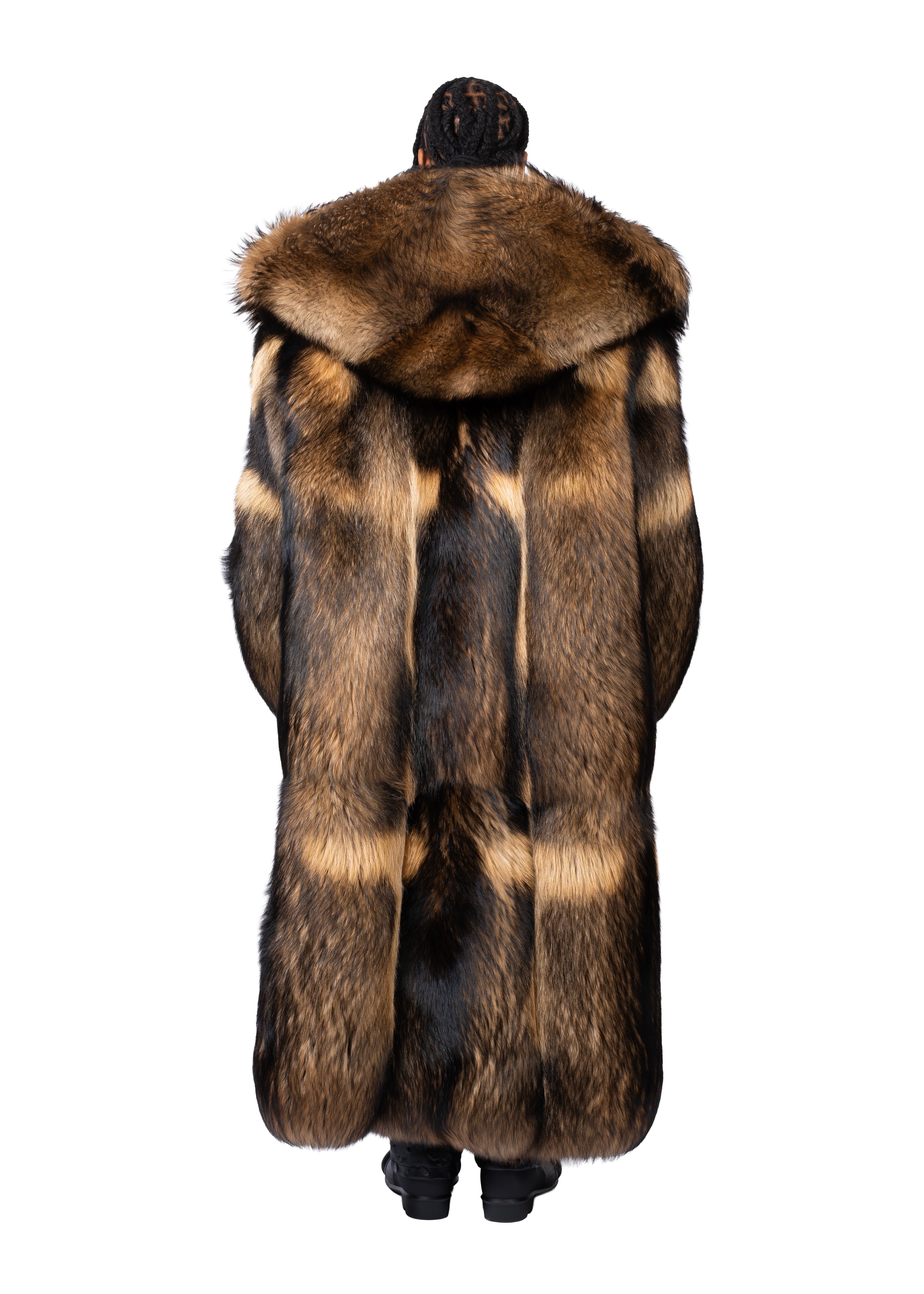Massive Raccoon Fur Coat