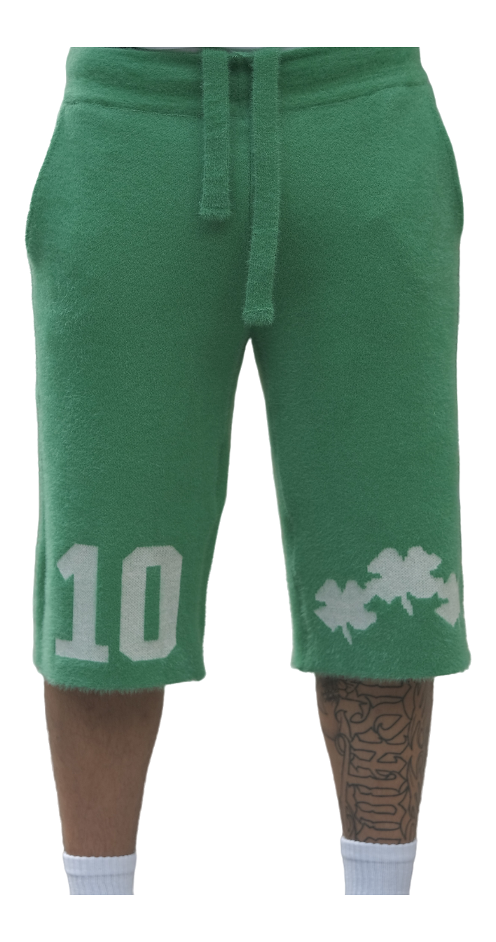 Green Mohair Anniversary Shorts