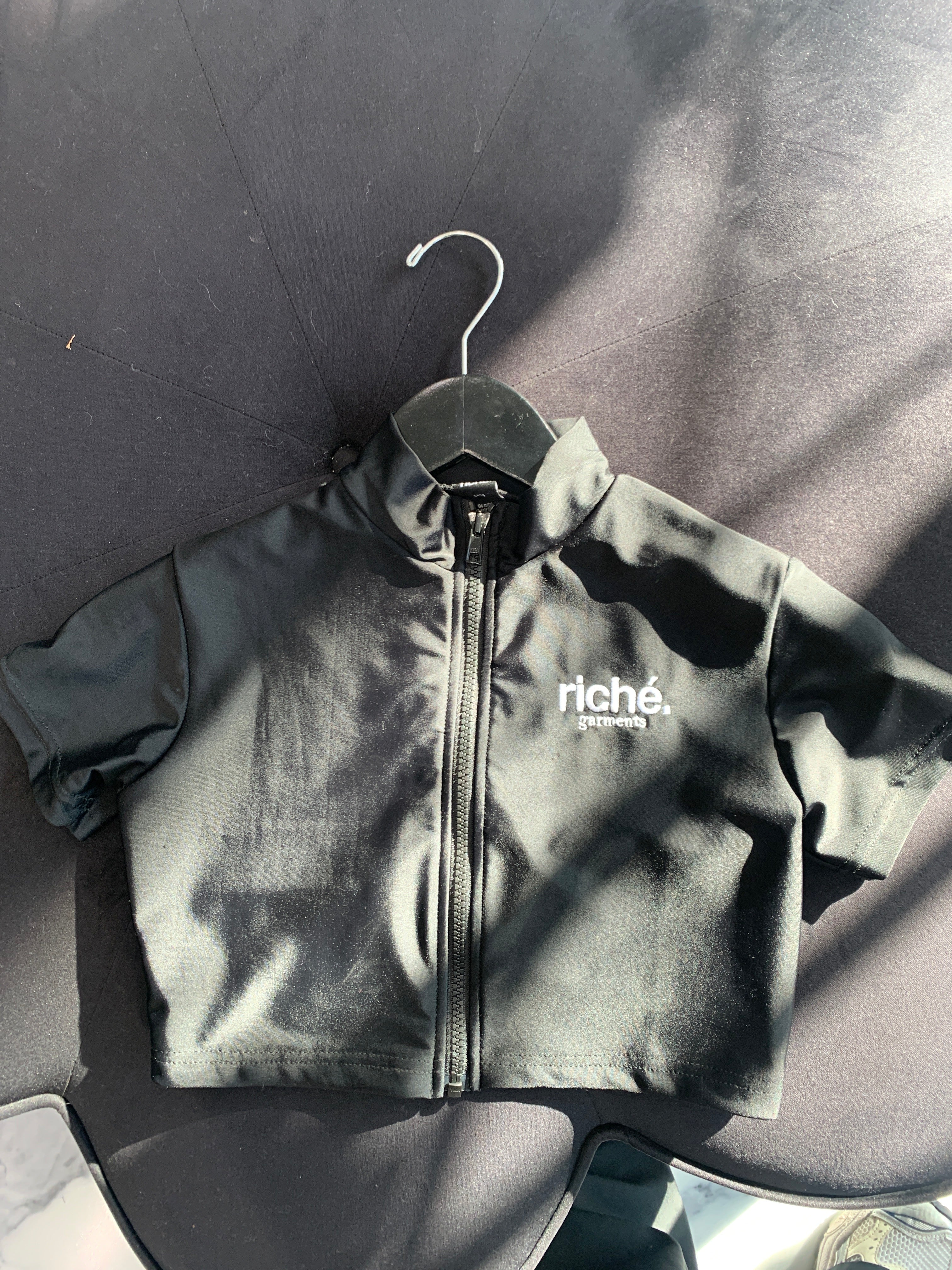 riche garments crop jacket