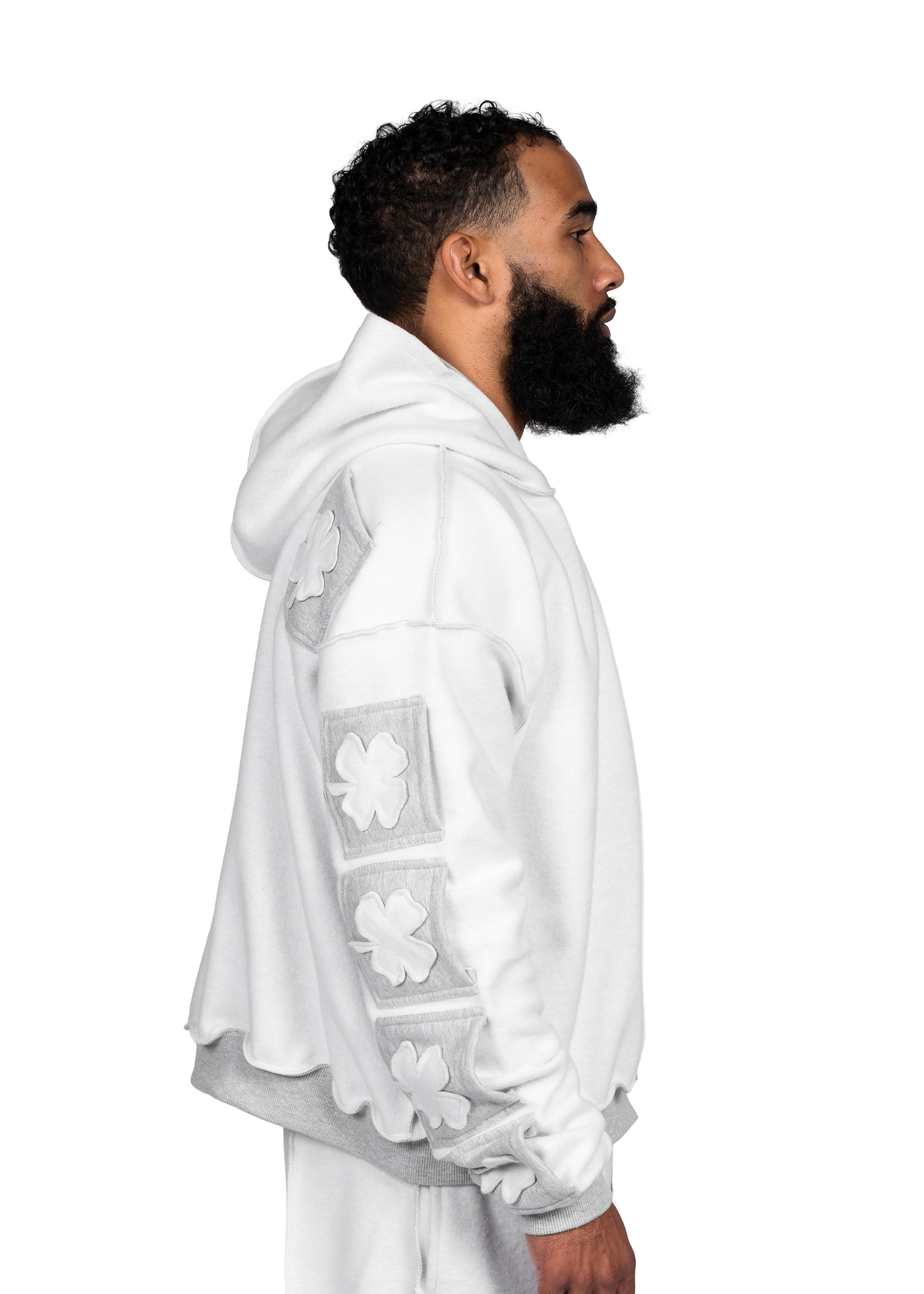 Pocket Full Zip Inside Out Hoodie