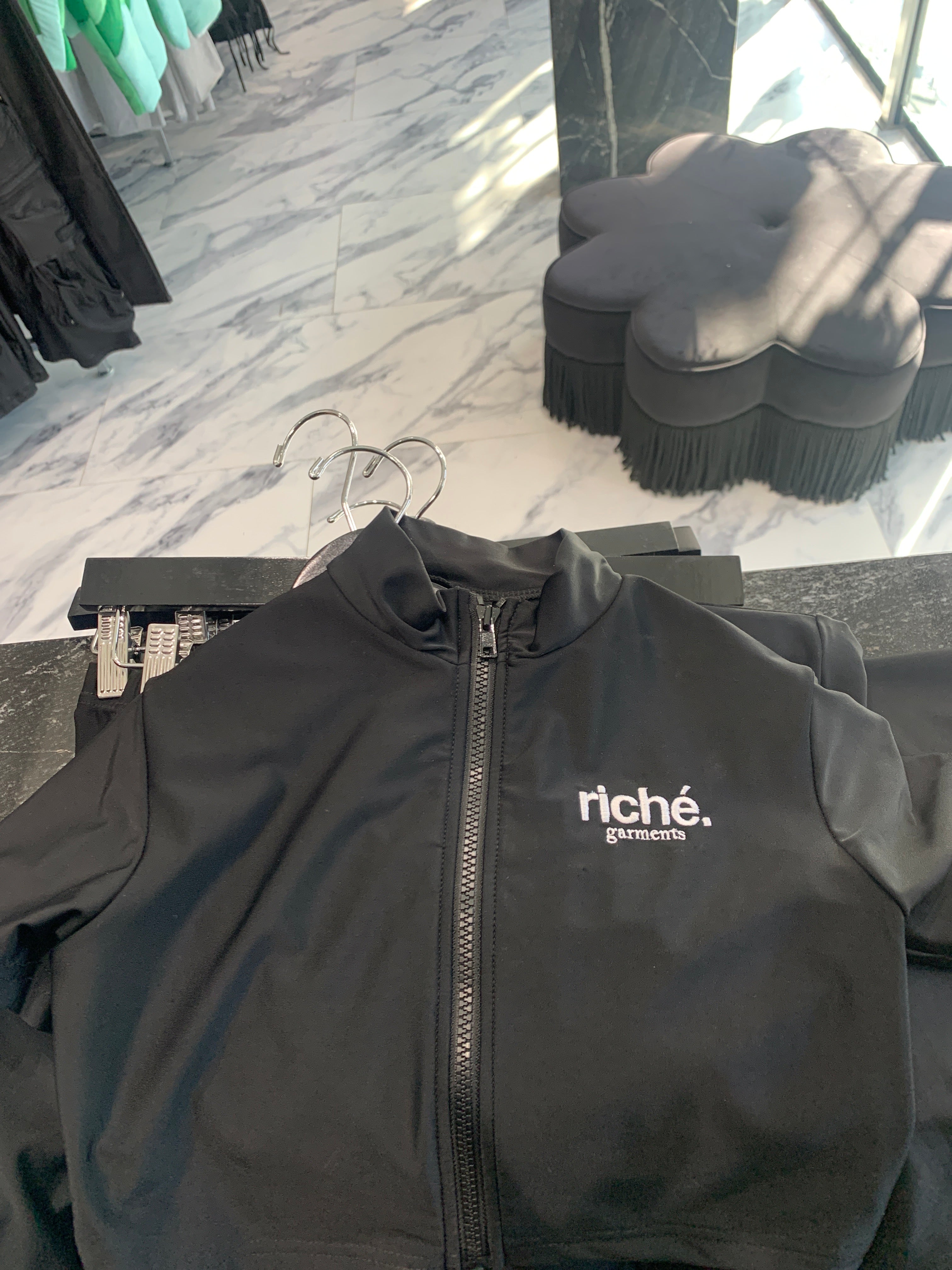 riche garments crop jacket