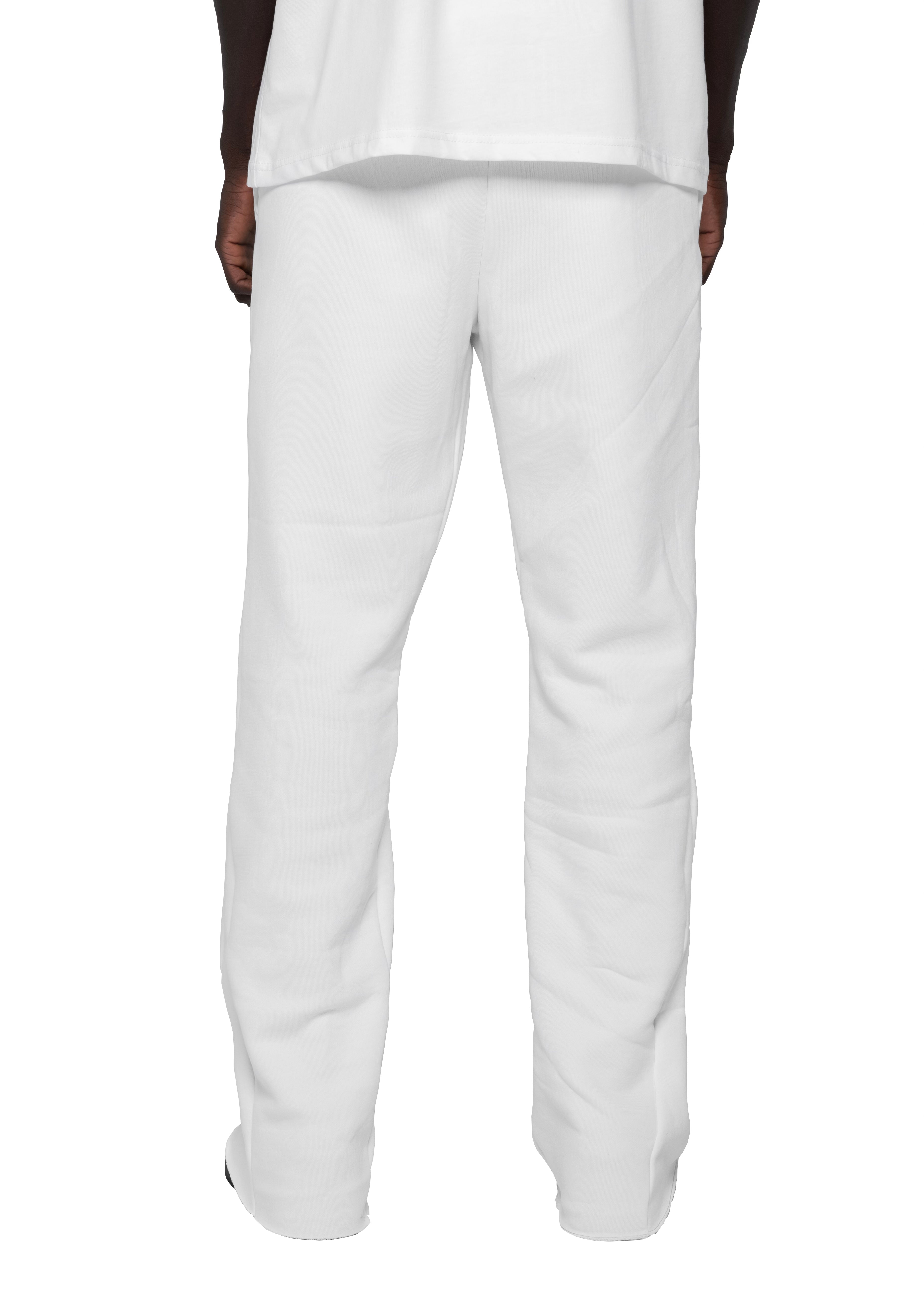 White FW Flare Sweatpants