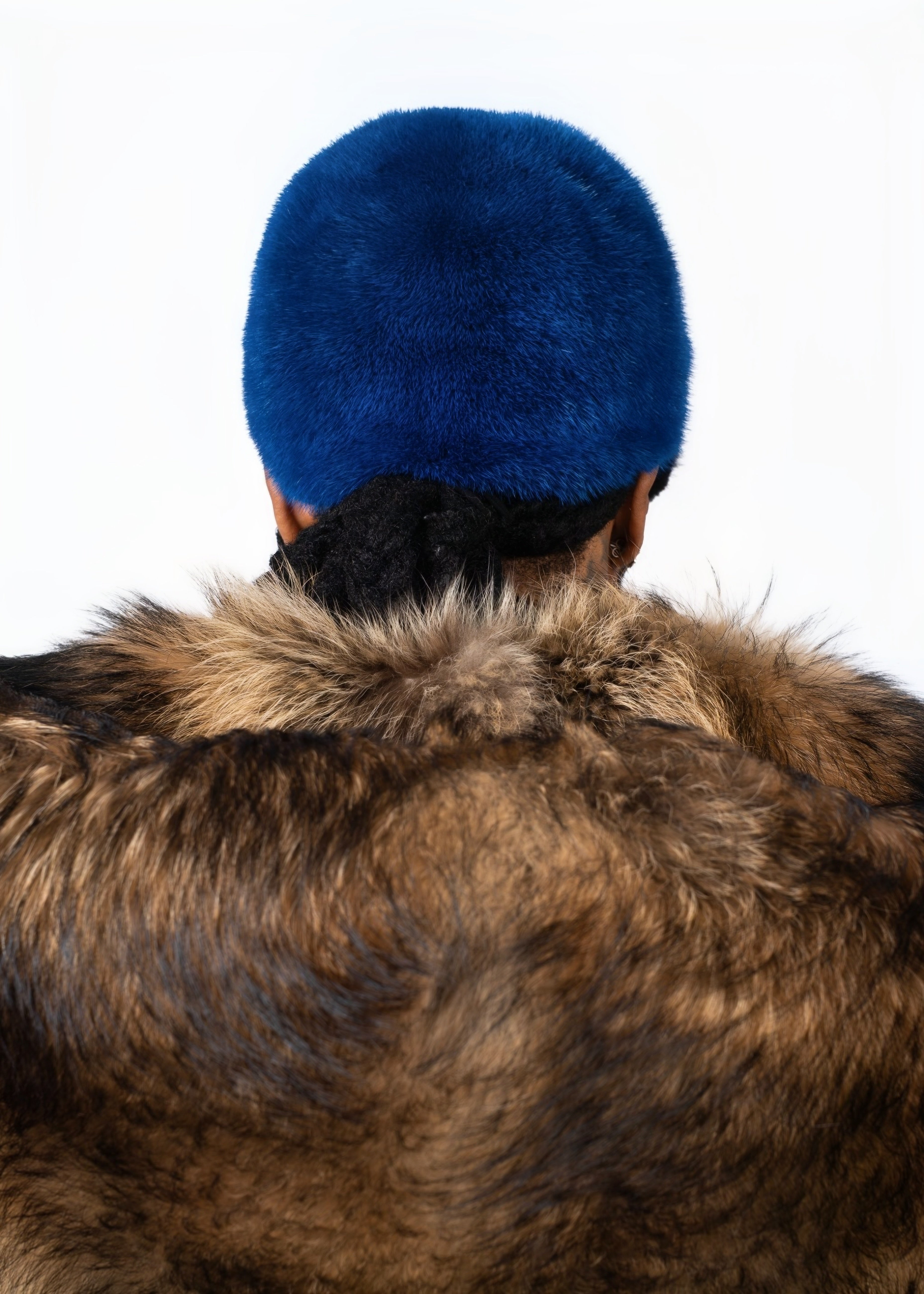 Blue Mink Cap