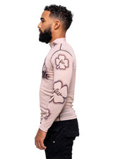 Mesh Tattoo Long Sleeve Shirt
