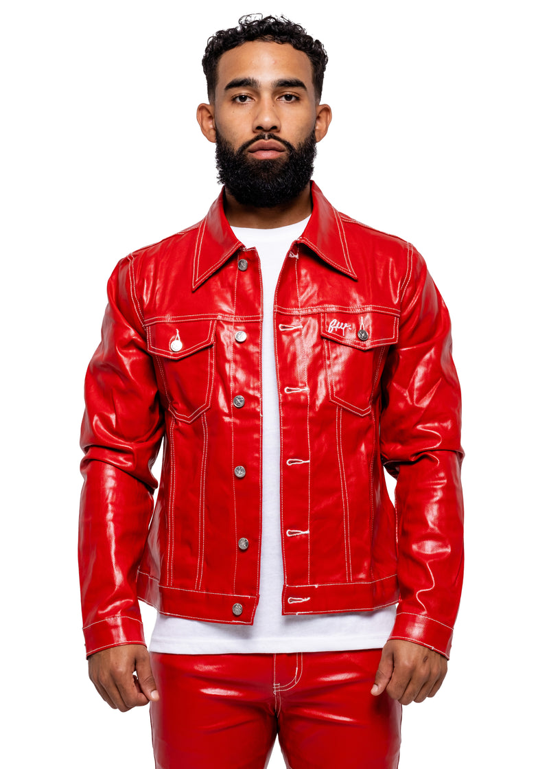 Red Wax Denim Jacket