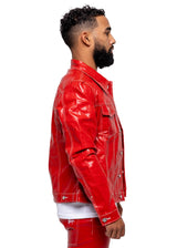 Red Wax Denim Jacket