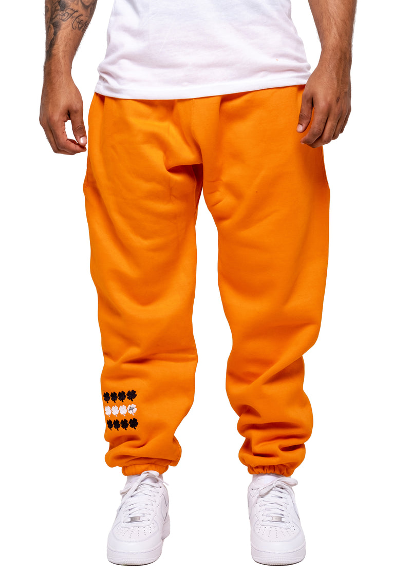 Orange Clover Sweatpants