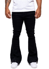 Black Flare Denim Pants