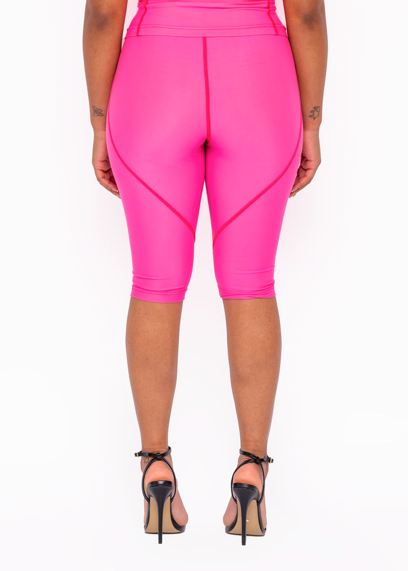 Pink 3M Capri Leggings