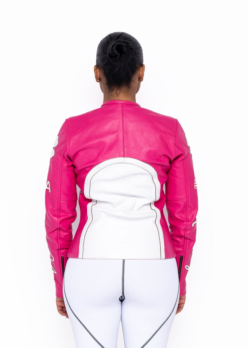 Pink Leather Jacket