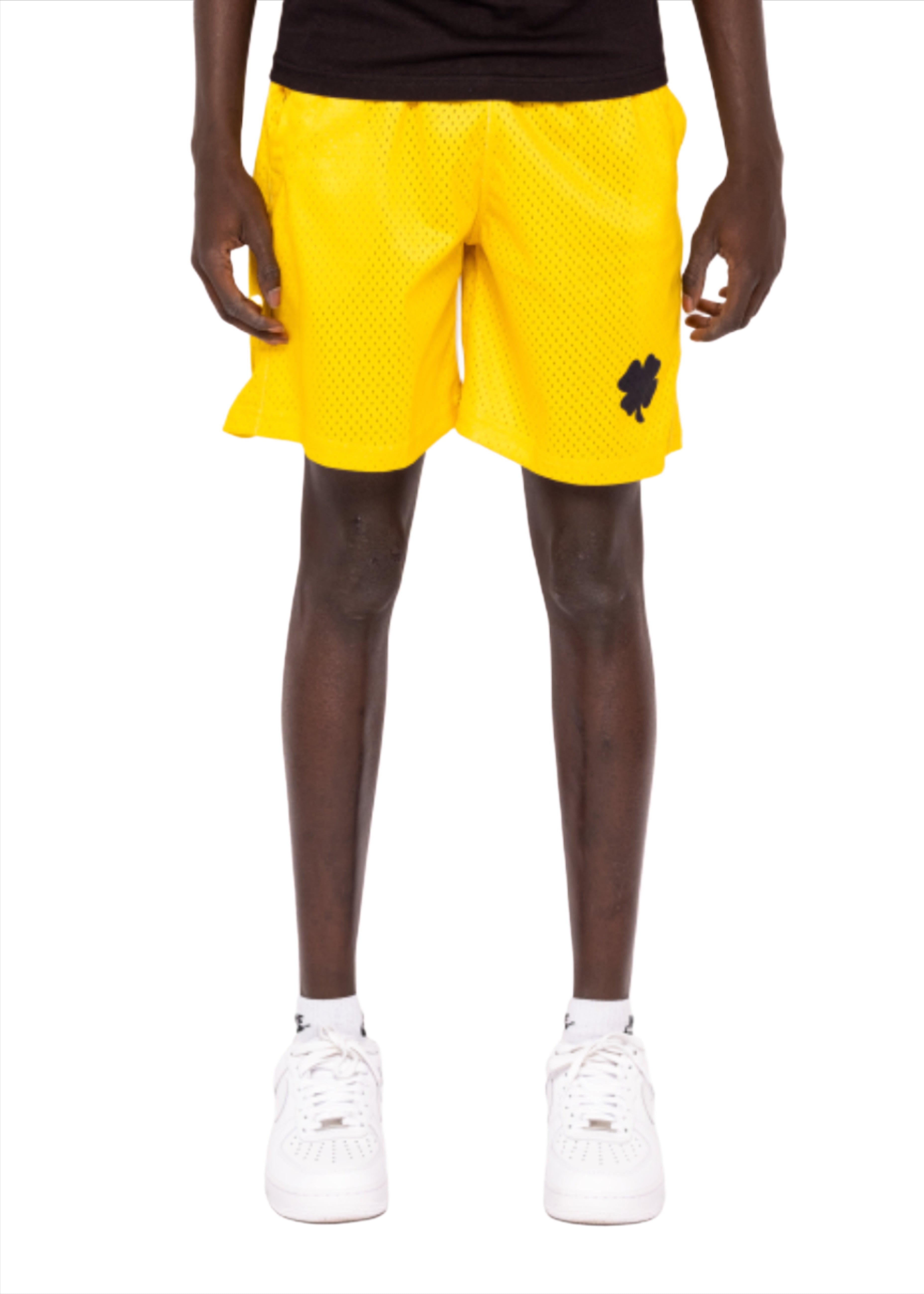 Yellow Mesh Shorts