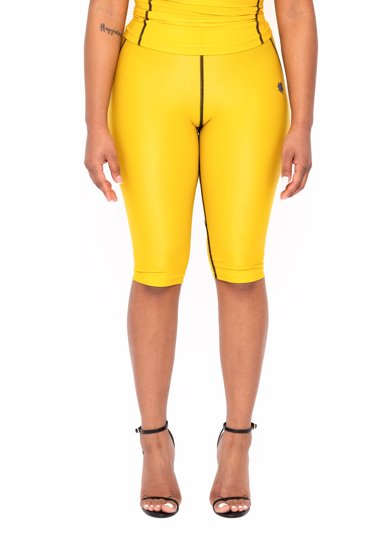 Yellow 3M Capri Leggings